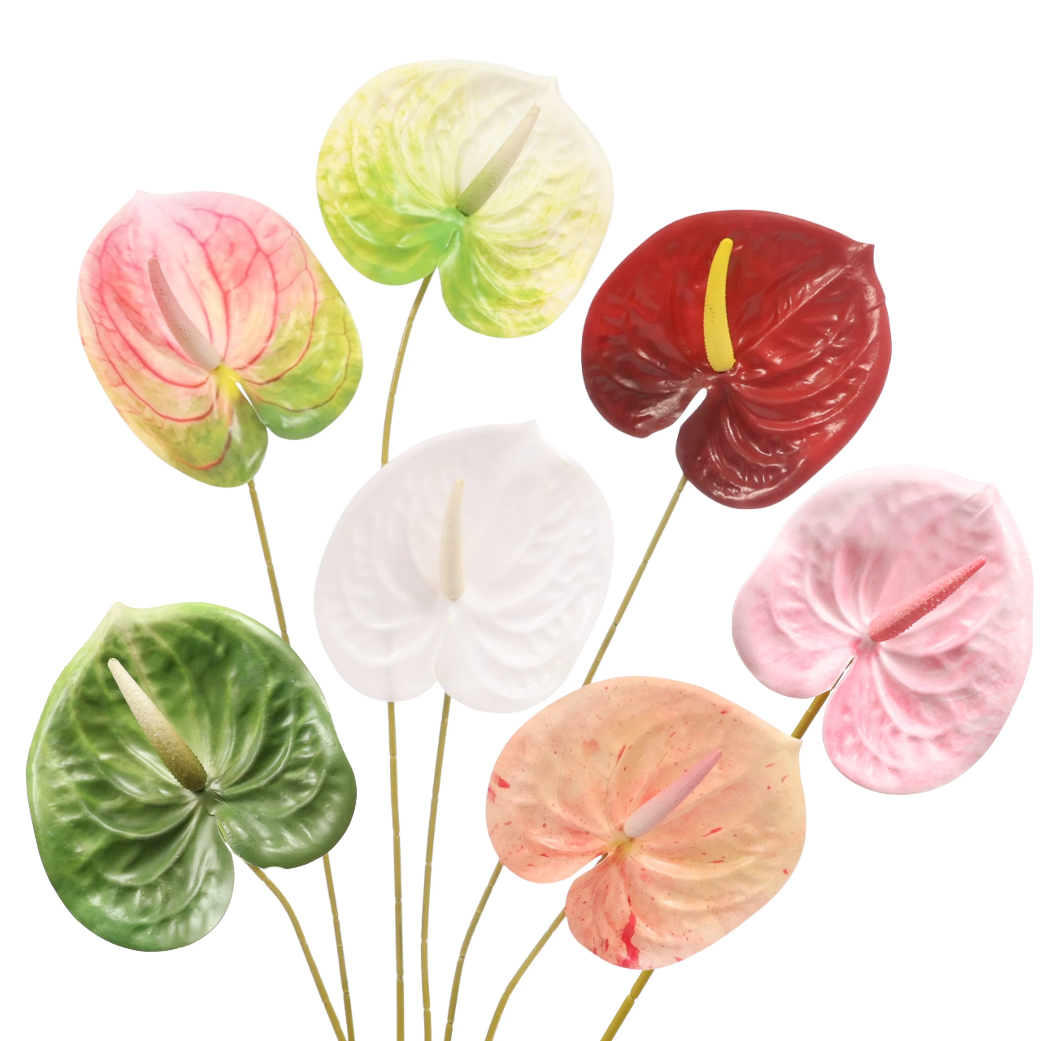 Artificial Anthurium Stem - Peach - Image 6