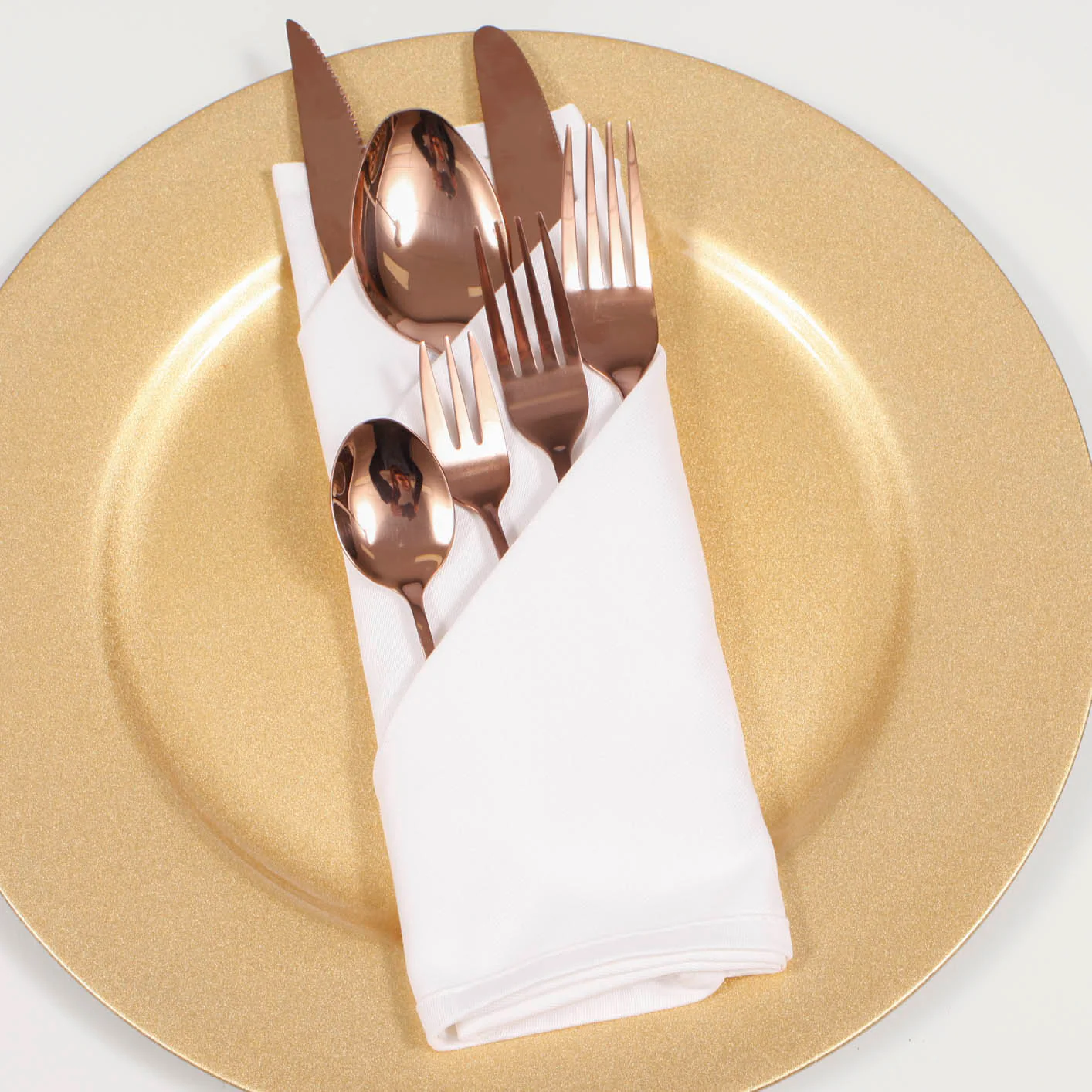 Cotton Napkins - White (50x50cm) - Image 3