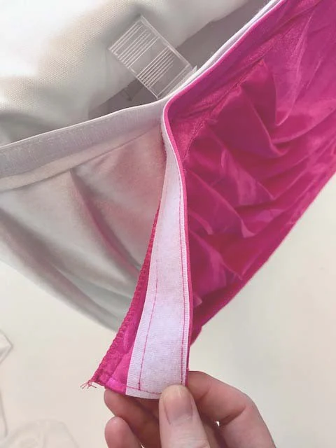 CLEARANCE Ice Silk Satin Swag  - Hot Pink (3m) - Image 3