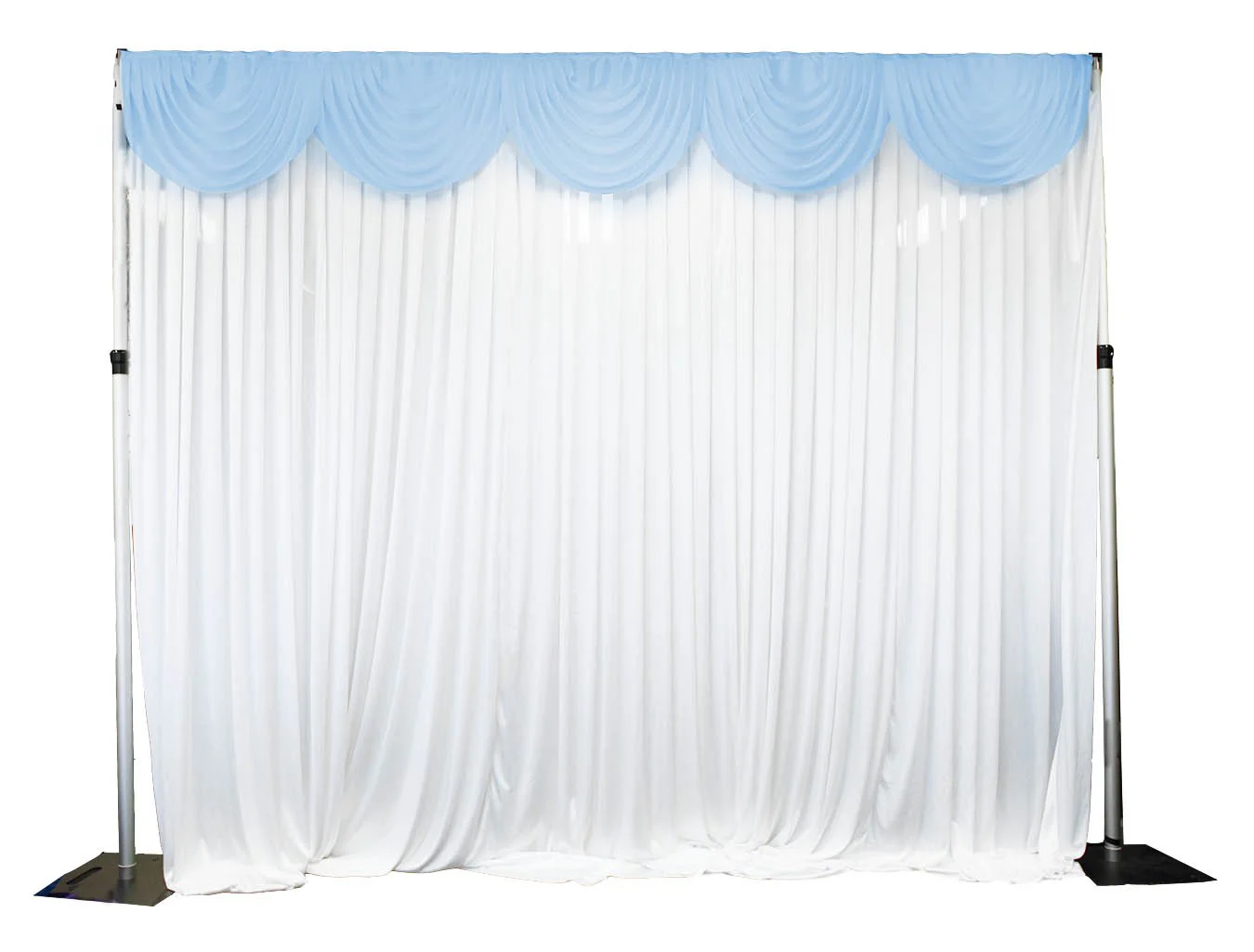 CLEARANCE Ice Silk Satin Swag  - Light Blue (3m) - Image 3