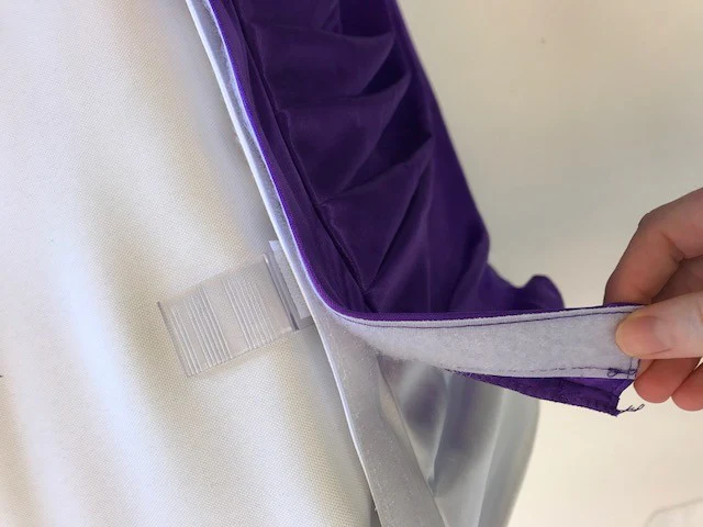 Ice Silk Satin Swag  - Purple (3m) - Image 4